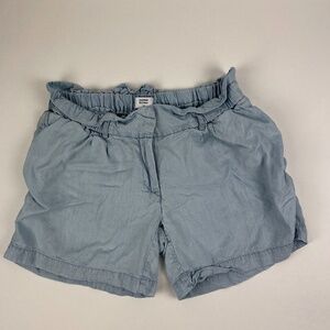 Mamalicious Shorts Womens Medium Blue Elastic Waist
